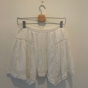 Wilfred Cream Pleated Skirt